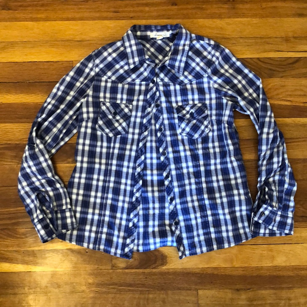 Forever 21 Plaid Top